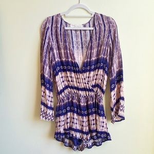 Vintage Havana- Purple Boho Romper